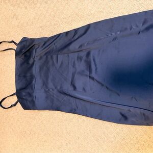 Urban Outfitters Midnight Blue Satin Dress